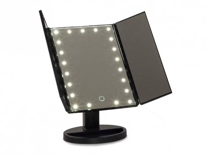Miroir cosmétique avec éclairage LED et agrandissement