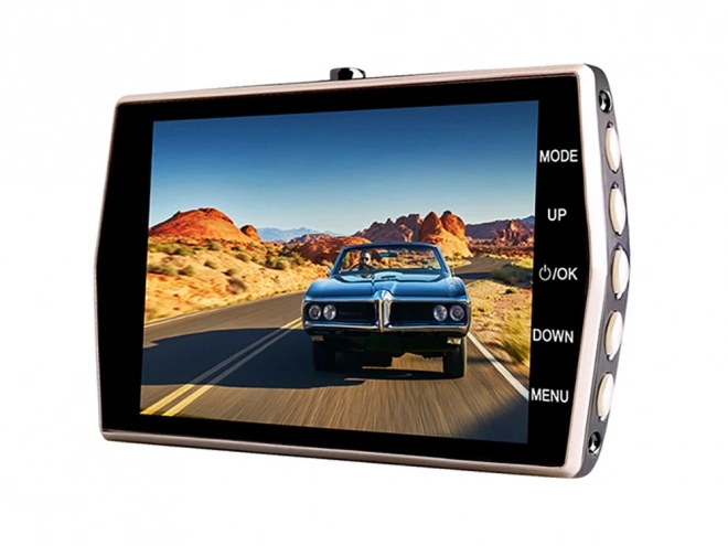 Caméra de voiture avec enregistrement full HD et écran LCD