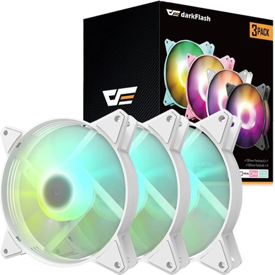 Kit de ventilateurs ARGB Darkflash C6 3-en-1 120 mm