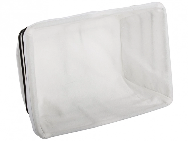 Panier en métal avec doublure blanche pour fruits et pâtisseries