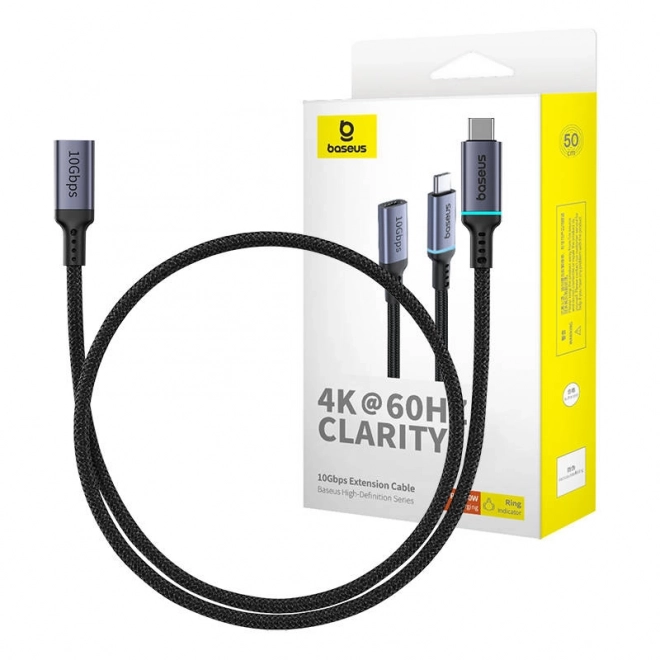 Câble d'extension Baseus USB-C 10Gb/s 0,5m