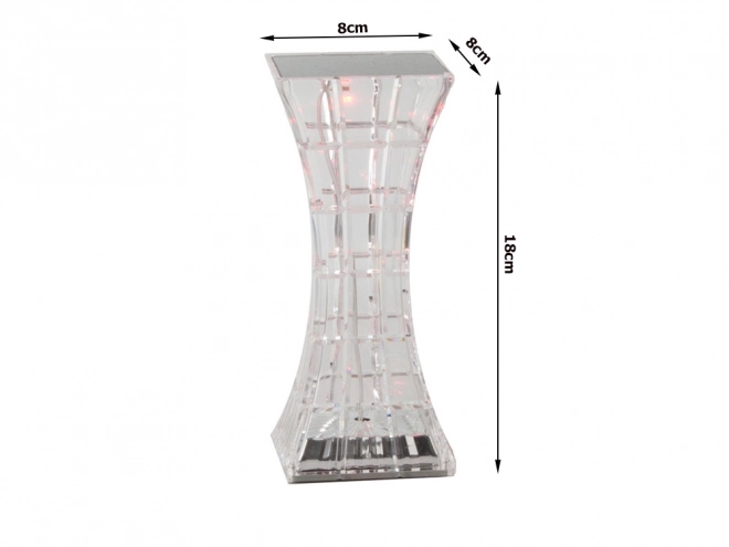 Lampe de chevet en cristal avec LED RGB et télécommande