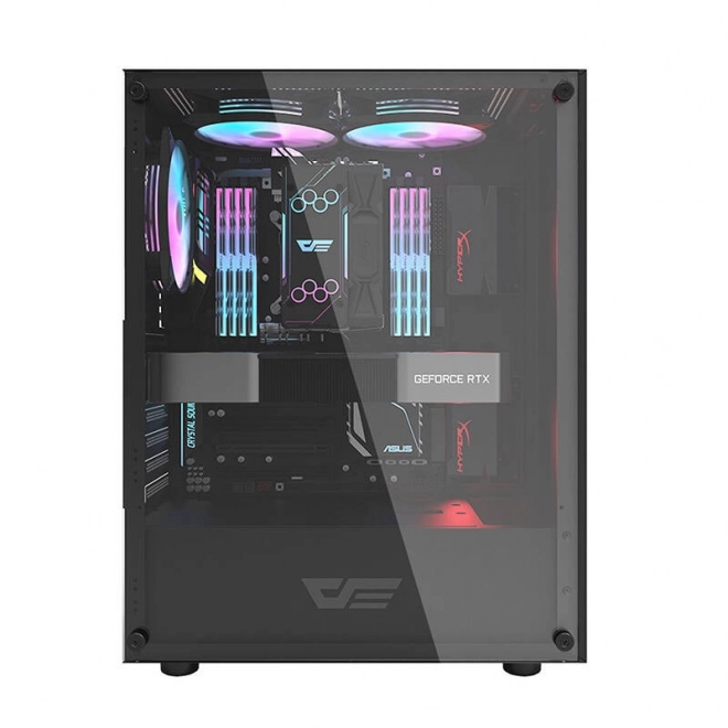 Boîtier d'ordinateur Darkflash DK100 (noir)