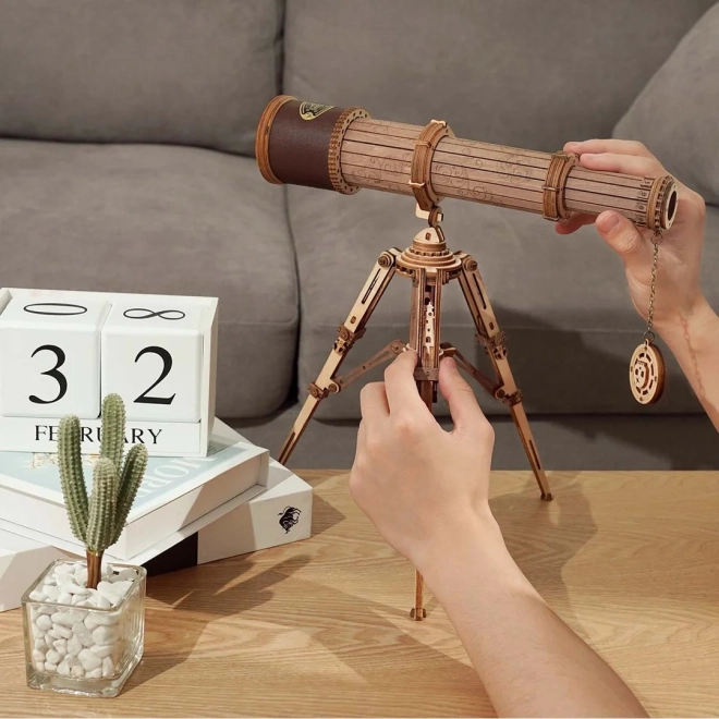 ROBOTIME Rokr Modèle en Bois de Télescope Monoculaire