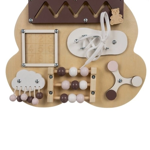 Tableau sensoriel en bois Ours Kruzzel