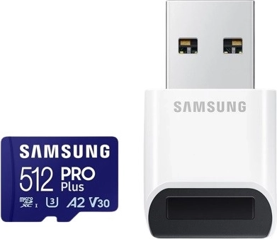 samsung pro plus microsd 512 go avec lecteur usb
