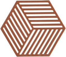 Dessous de plat pour récipients chauds Zone Hexagon – Brique