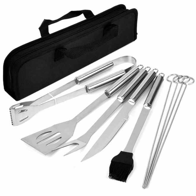 Ensemble d'outils de grillade 9 en 1 avec étui
