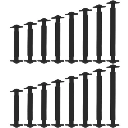 Lacets en silicone sans laçage - ensemble de 16 pièces