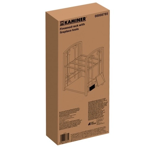 Support pour bois de chauffage avec accessoires Kaminer