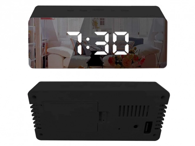 Réveil LED miroir multifonction