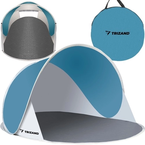 Tente de plage bleu-gris - 145 x 100 x 70 cm