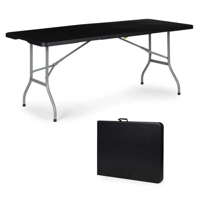 Table de banquet pliante de jardin 153 cm - noir