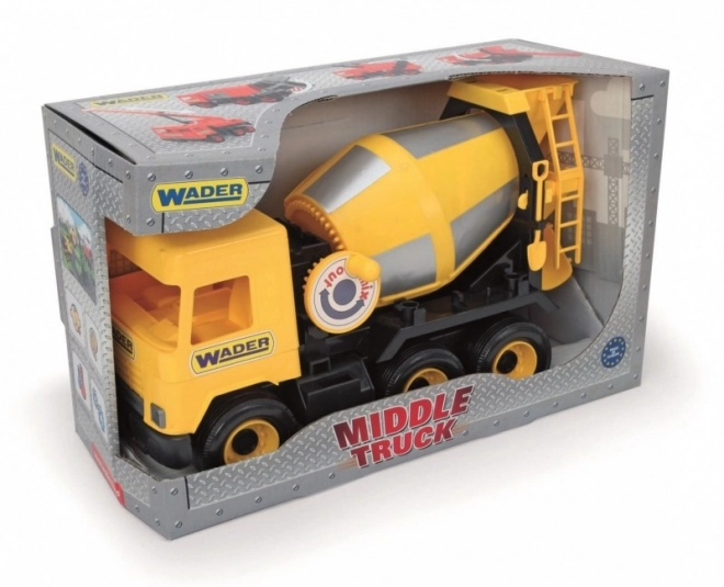 Jouet bétonnière jaune Middle Truck