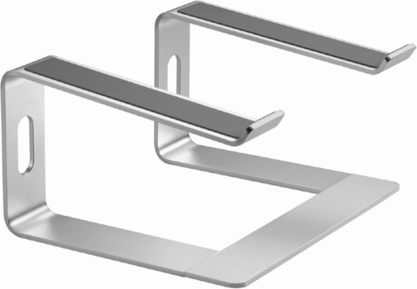 Support pour ordinateur portable en aluminium 15,6″ argent