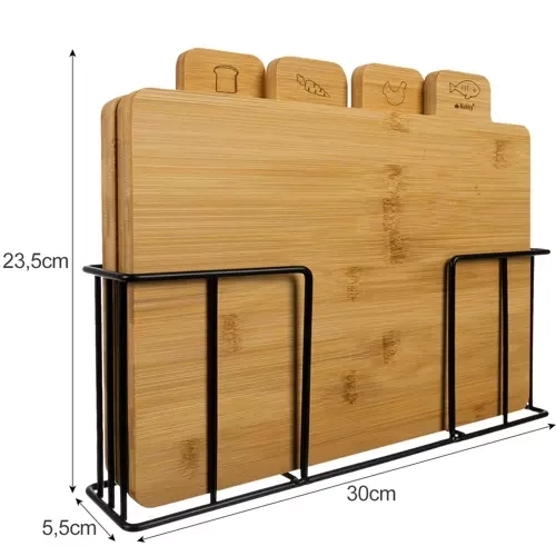 Planche en bambou - 4 pcs. Ruhy 19338