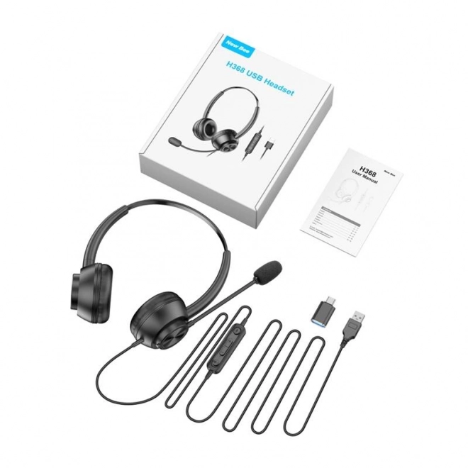 Casque filaire avec microphone New Bee