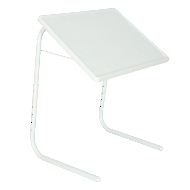 Table d'appoint pliable blanche pour ordinateur portable