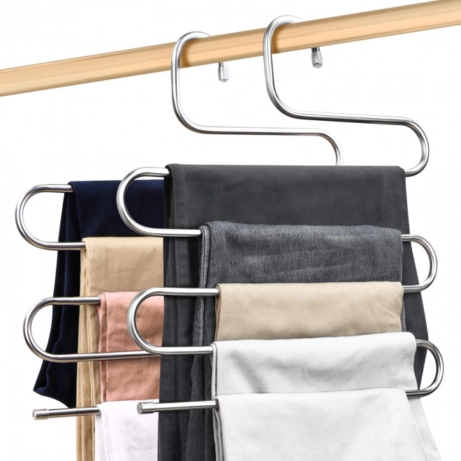 Cintre universel pour pantalons pour cinq paires