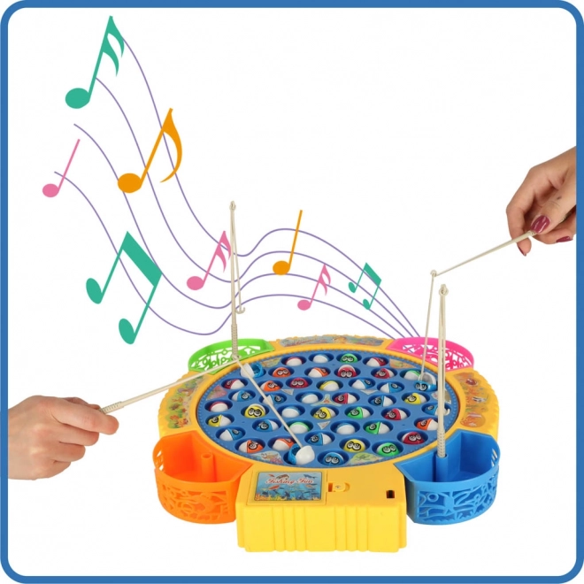 Jeu de pêche pour enfants 45 poissons + 4 cannes à pêche