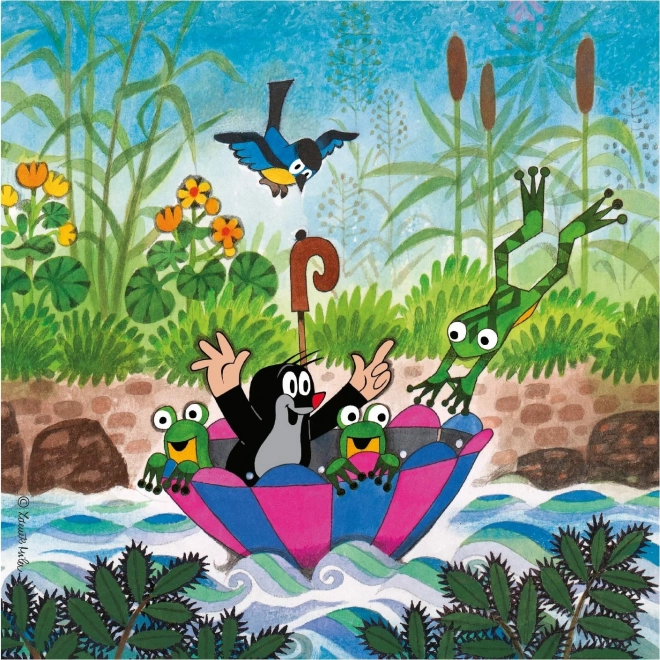 Dino Kret et l’ombrelle puzzle 3x55 pièces