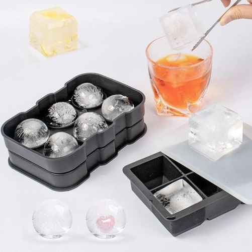 Moule en silicone pour glace 2-en-1 - cubes + boules Ruhhy 21270