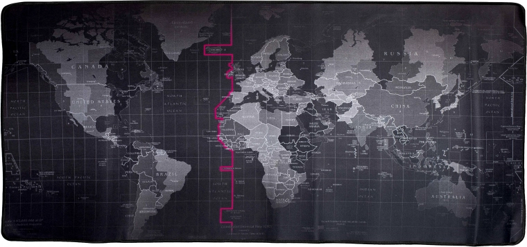 Carte du monde stylée avec éléments éducatifs