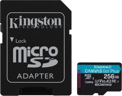 Carte microSD Kingston Canvas Go! Plus 256 Go