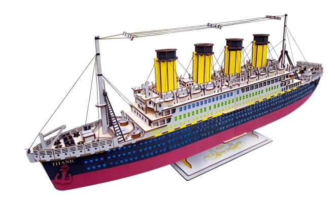 Woodcraft Puzzle en bois 3D Titanic