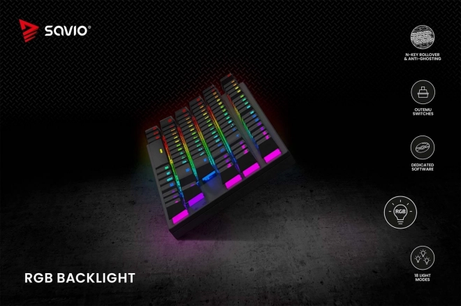 Clavier mécanique Savio Tempest X2 RGB Outemu Brown