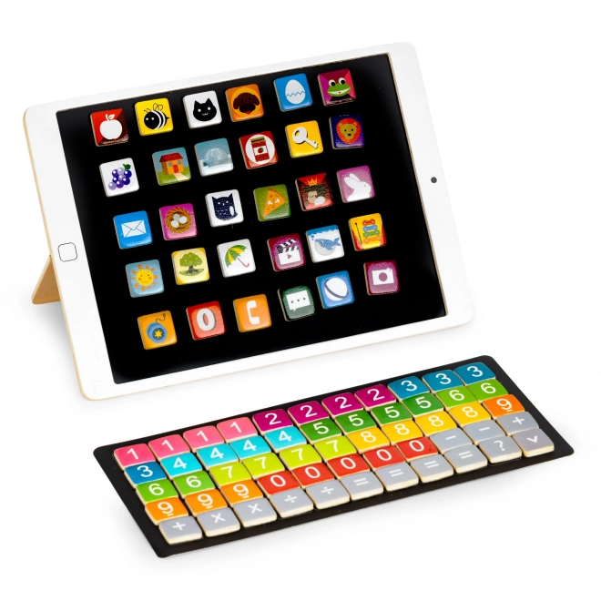 Tablette éducative en bois, tableau magnétique ECOTOYS