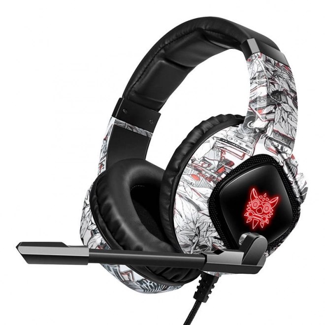 Casque de jeu Onikuma K19 Camouflage blanc