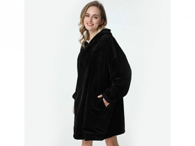 Sweat-shirt couverture oversize en polaire épaisse