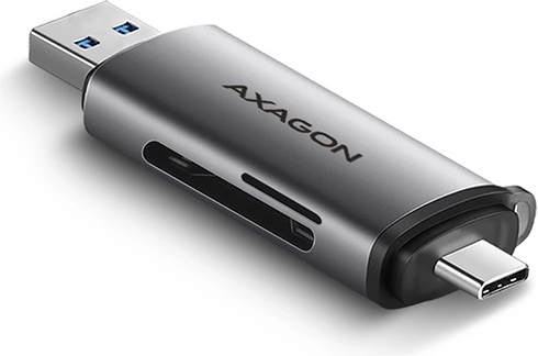 Lecteur de cartes externe USB 3.2 Gen 1 Type‑C + Type‑A SD/microSD