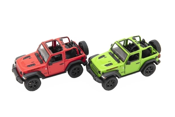 Modèle en métal Jeep Wrangler 2018 avec toit ouvert