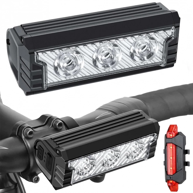 Ensemble de lumières de vélo à LED avec chargement USB