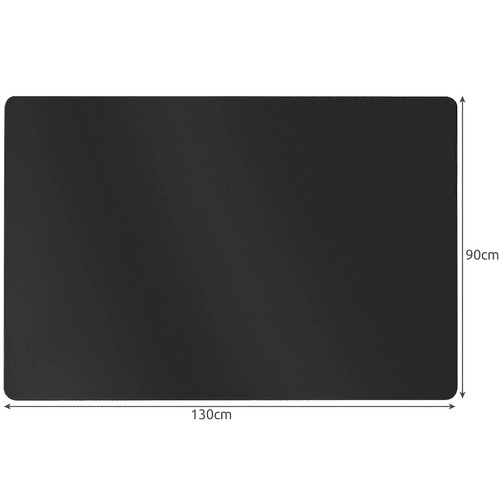Tapis de protection pour chaise 90x130cm RUHHY - noir