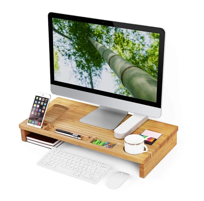Support de moniteur - bambou