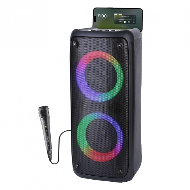 FUNBOX Haut-parleur BT MT3181 Bluetooth 5.0/TWS/MP3/MicroSD/USB/AUX/Égaliseur/Jack 6.3/RGB/USB-C/ RMS 40W/PMPO 1000W