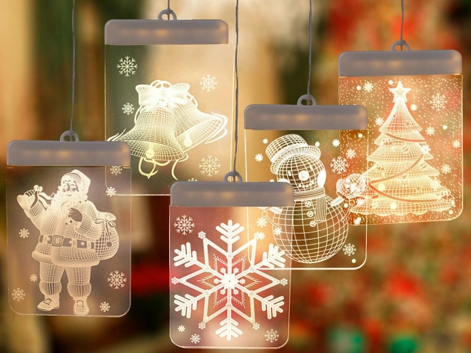 Décoration de fenêtre LED de Noël