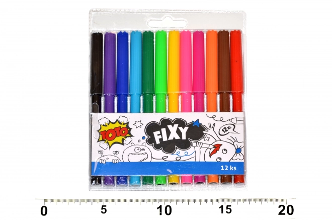 Marqueurs colorés 12 pcs