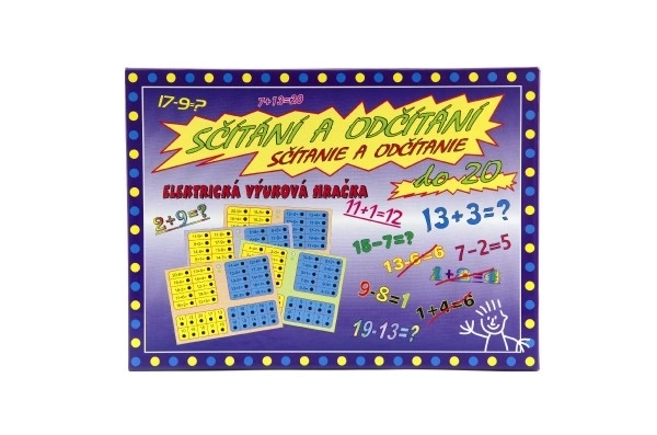 Jeu de société d'addition et de soustraction à piles