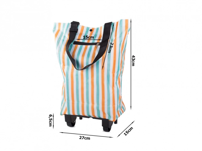 Chariot de courses pliable avec roues