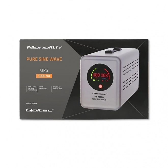 Alimentation de secours Qoltec Pure Sine Wave UPS 1000VA