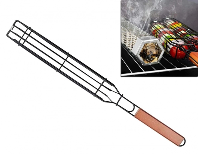 Panier avec revêtement antiadhésif pour le gril