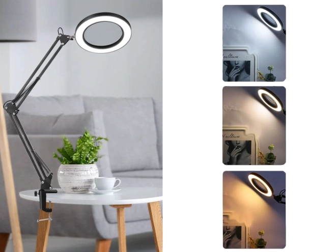 Lampe LED cosmétique loupe