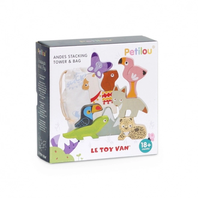 Tour d'équilibre La Toy Van Petilou - animaux du zoo