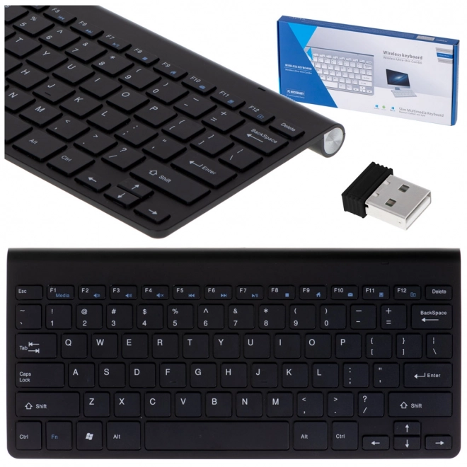 Clavier sans fil pour Smart TV noir