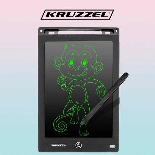 Tablette à dessiner 8,5" noire KRUZZEL 22454