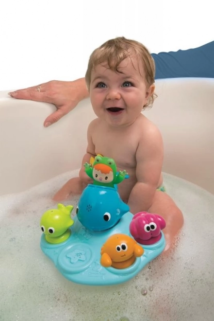Île avec des animaux Cotoons pour le bain